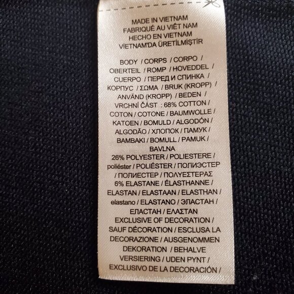 LAUREN RALPH LAUREN SZ 1X Black Label Navy & Cream Cotton Blend Full Zip Jacket - Picture 9 of 10